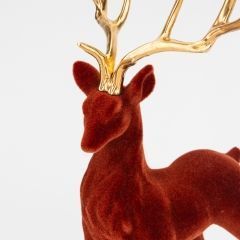Новорічні іграшки та прикраси. Олень коричневий 33 см НРД-009 фото
